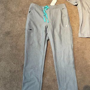 FIGS yola graphite scrub pants-small tall